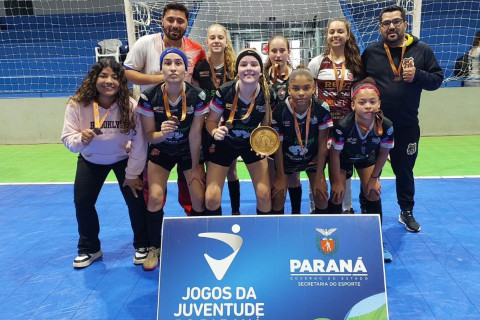Futsal de Nova Santa Rosa conquista o terceiro lugar nos Jogos da Juventude
